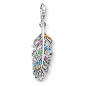 THOMAS SABO strieborný prívesok charm Feather silver 1832-342-7