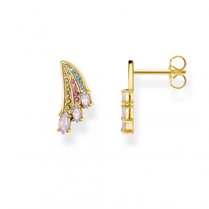 THOMAS SABO náušnice Bright gold-coloured hummingbird wing H2101-973-7