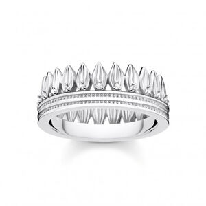 THOMAS SABO prsteň Leaves crown silver TR2282-051-14