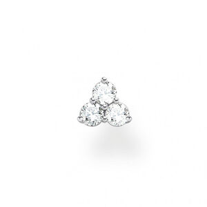 THOMAS SABO kusová náušnica White stones silver H2138-051-14