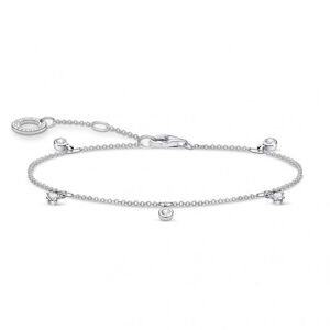 THOMAS SABO strieborný náramok White stones silver A1998-051-14-L19v