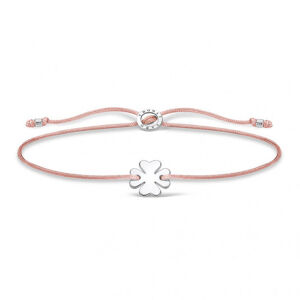 THOMAS SABO šnúrkový náramok Cloverleaf silver A1995-173-19-L20v