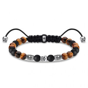 THOMAS SABO náramok Brown Skull A1946-811-7-L22v