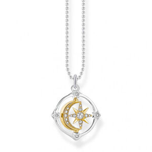 THOMAS SABO náhrdelník Moveable moon & star KE1966-414-7-L42v