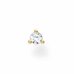 THOMAS SABO kusová náušnica White stone gold H2197-414-14