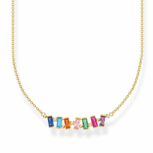 THOMAS SABO náhrdelník Colourful stones gold KE2095-488-7-L45V