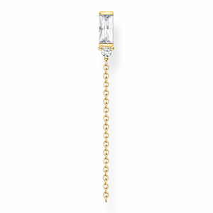 THOMAS SABO kusová náušnica White stone gold H2183-414-14