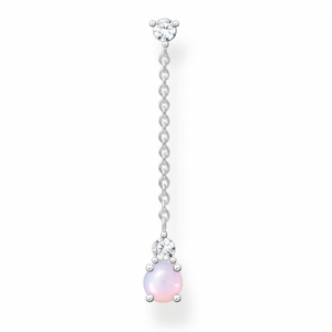 THOMAS SABO kusová náušnica Vintage shimmering pink opal colour effect H2180-166-7