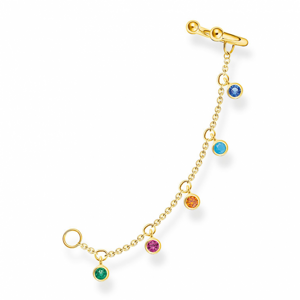 THOMAS SABO náušnica Colourful stones gold EC0025-488-7