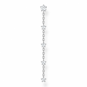 THOMAS SABO kusová náušnica Vintage white stones H2194-051-14