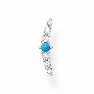 THOMAS SABO kusová náušnica Turquoise stone H2182-405-17
