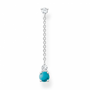 THOMAS SABO kusová náušnica Turquoise stone H2180-405-17