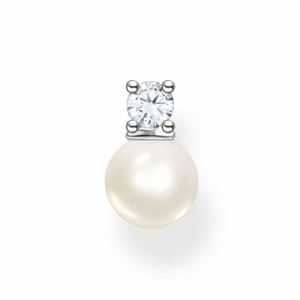 THOMAS SABO kusová náušnica Pearls with white stone silver H2214-167-14