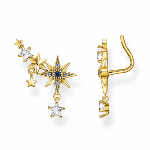 THOMAS SABO náušnice Royalty star gold H2223-959-7