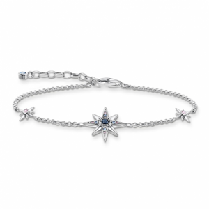 THOMAS SABO náramok Royalty star with stones silver A2037-945-7-L19V
