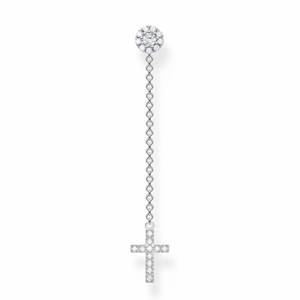 THOMAS SABO kusová náušnica Cross silver H2239-051-14