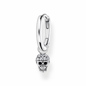 THOMAS SABO kusová náušnica Skull silver CR706-643-14