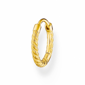 THOMAS SABO kusová náušnica Rope gold CR694-413-39