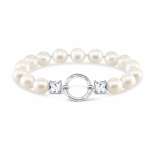 THOMAS SABO náramok Pearls silver A2072-167-14