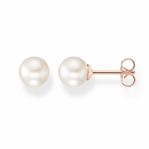 THOMAS SABO náušnice Pearl rose gold H1430-428-14
