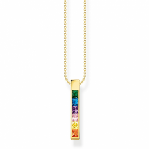 THOMAS SABO náhrdelník Colourful stones gold KE2113-971-7-L45V