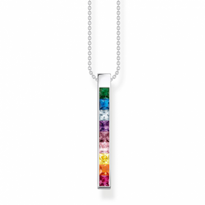 THOMAS SABO náhrdelník Colourful stones silver KE2146-477-7-L45V