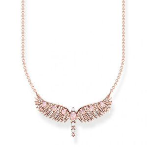 THOMAS SABO náhrdelník Phoenix wing with pink stones rose gold KE2169-323-9-L45