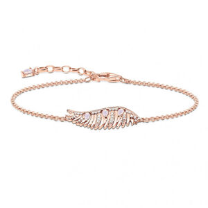 THOMAS SABO náramok Phoenix wing with pink stones rose gold A2070-323-9-L19v