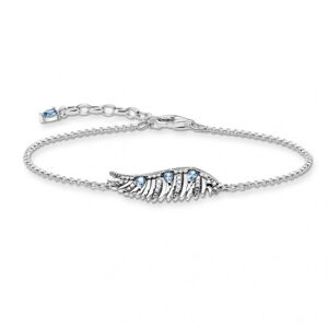 THOMAS SABO náramok Phoenix wing with blue stones silver A2070-644-1-L19v