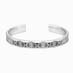 THOMAS SABO strieborný náramok Faceted design with black stones silver AR113-643-11