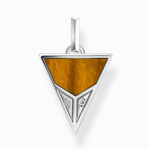 THOMAS SABO prívesok Pyramid with black onyx beads and tiger's eye beads silver PE952-507-7