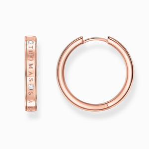 THOMAS SABO náušnice White stones rose gold plated CR715-416-14