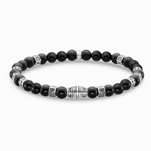 THOMAS SABO strieborný náramok Black onyx A2087-507-11