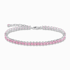 THOMAS SABO tenisový náramok Pink stones A2029-051-9