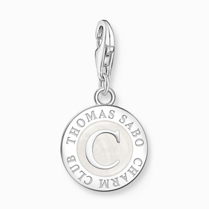 THOMAS SABO strieborný prívesok charm White cold enamel 1998-007-14