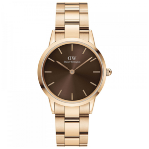 DANIEL WELLINGTON dámske hodinky Iconic Link Amber DW00100462