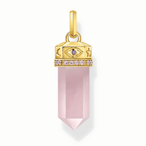 THOMAS SABO prívesok Hexagon Rose quartz PE955-995-9