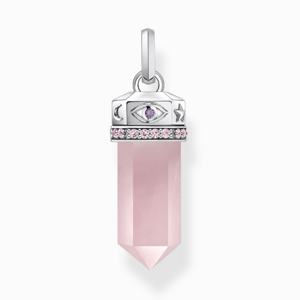 THOMAS SABO prívesok Hexagon Rose quartz PE955-640-9