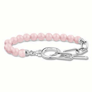 THOMAS SABO náramok Rose quartz A2134-035-9