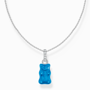 THOMAS SABO x HARIBO náhrdelník Blue goldbear KE2209-052-1