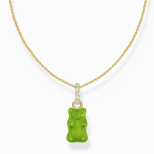 THOMAS SABO x HARIBO náhrdelník Green goldbear KE2209-414-6