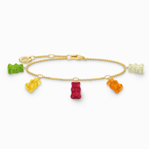 THOMAS SABO x HARIBO strieborný náramok Colourful goldbears A2152-413-7